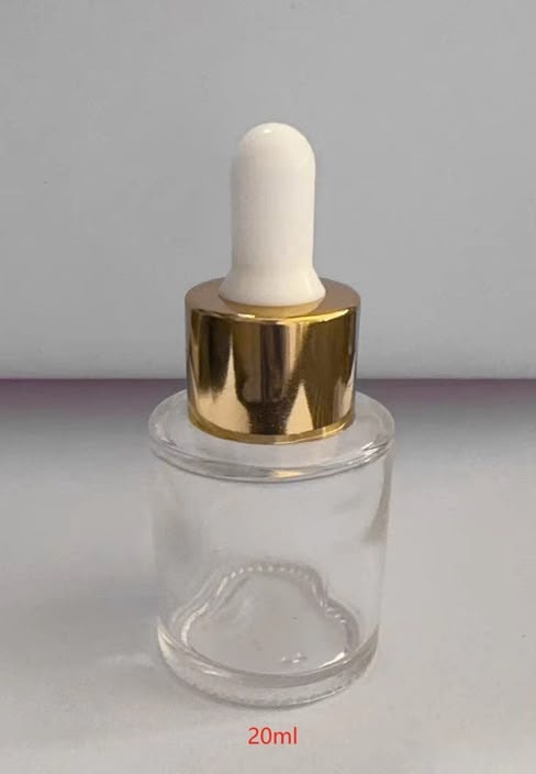 20ml clear essential oil bottle