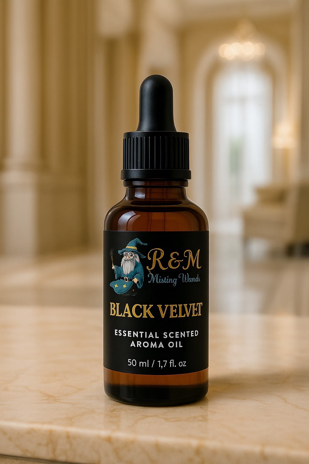 Black Velvet branded essential oil collection
