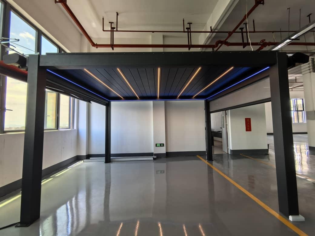 Pergola indoor showroom display