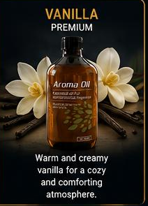 Vanilla Premium Amber fragrance oil bottle