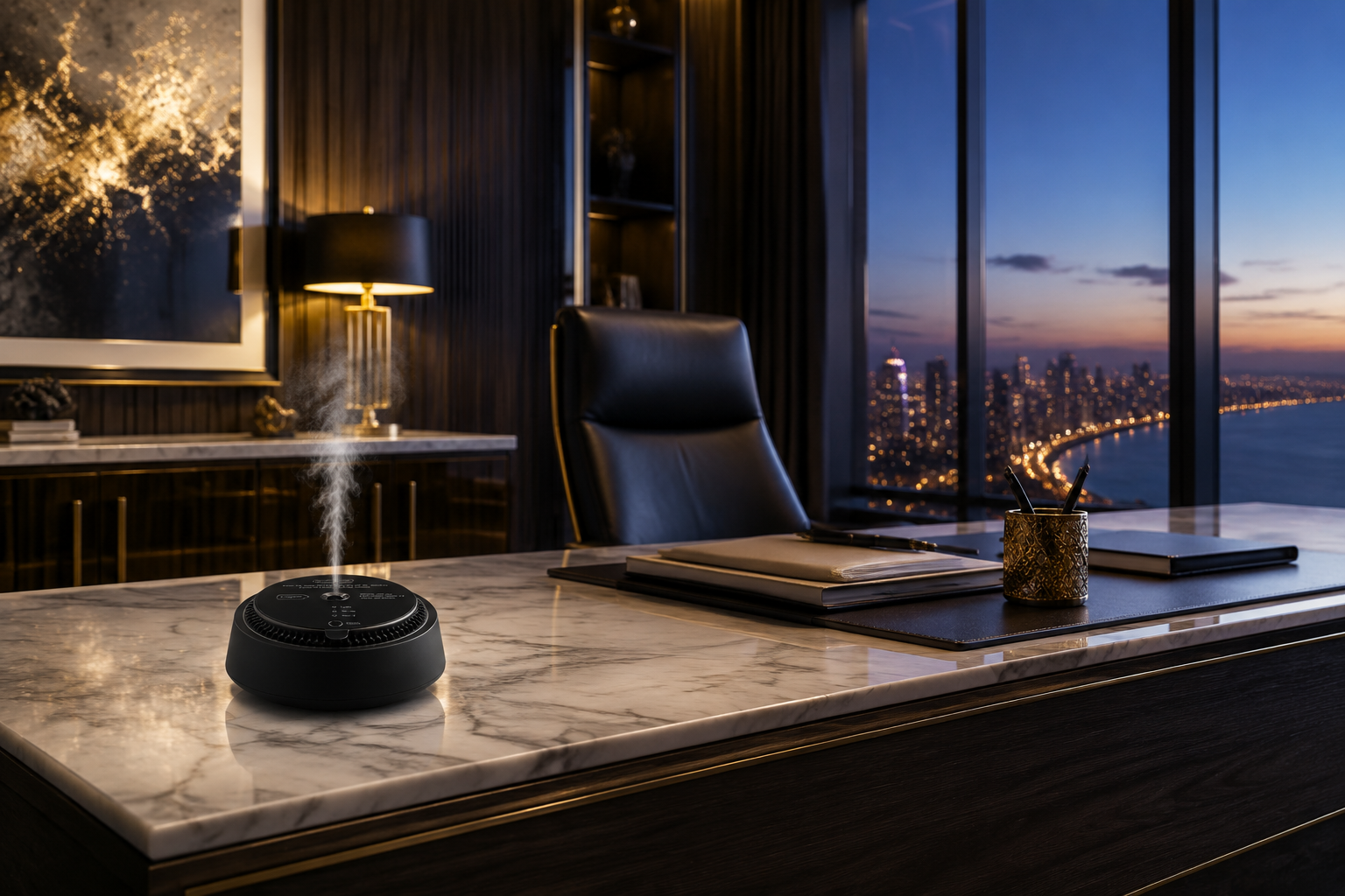 MW-01 scent diffuser in an executive office
