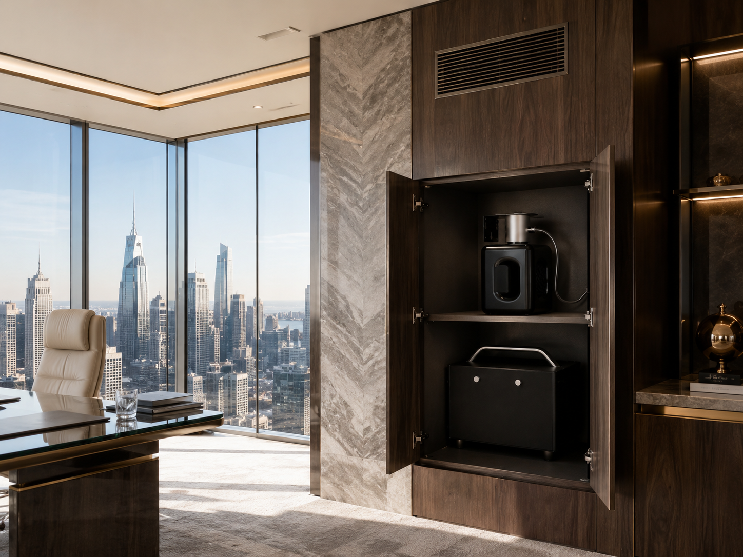 MW-505 HVAC diffuser in an executive office