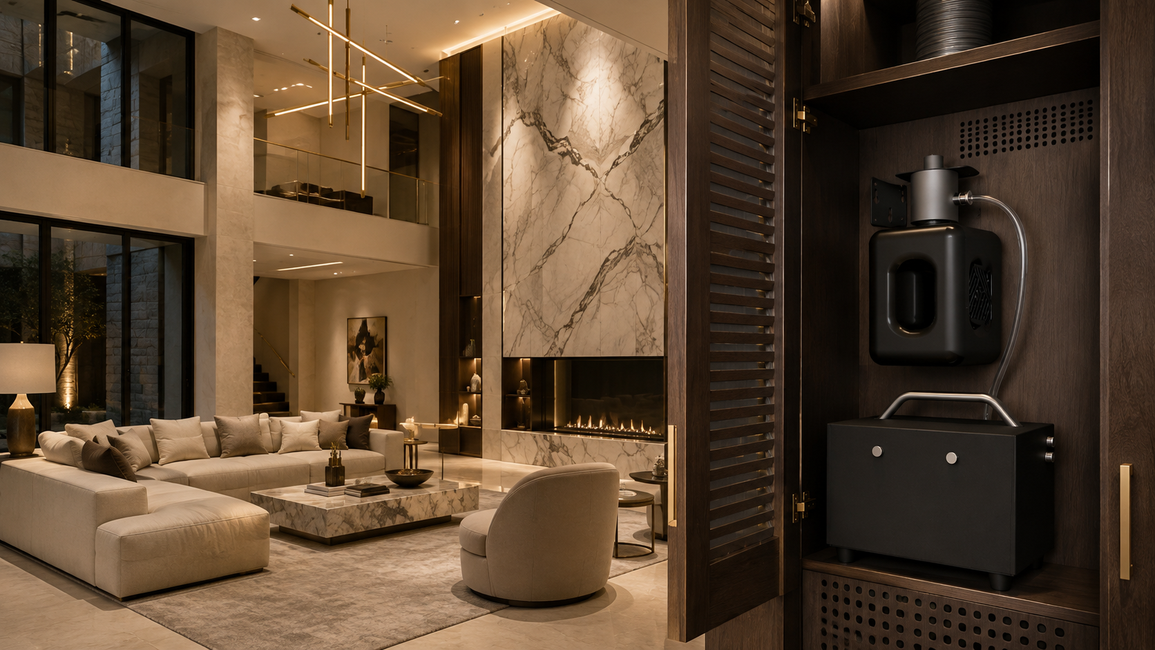 MW-505 HVAC diffuser in a luxury residence