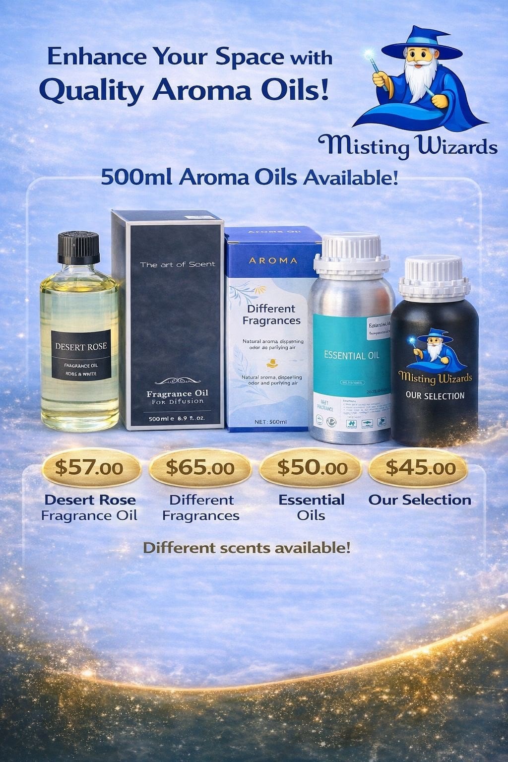 500ml Aroma Oil — Desert Rose