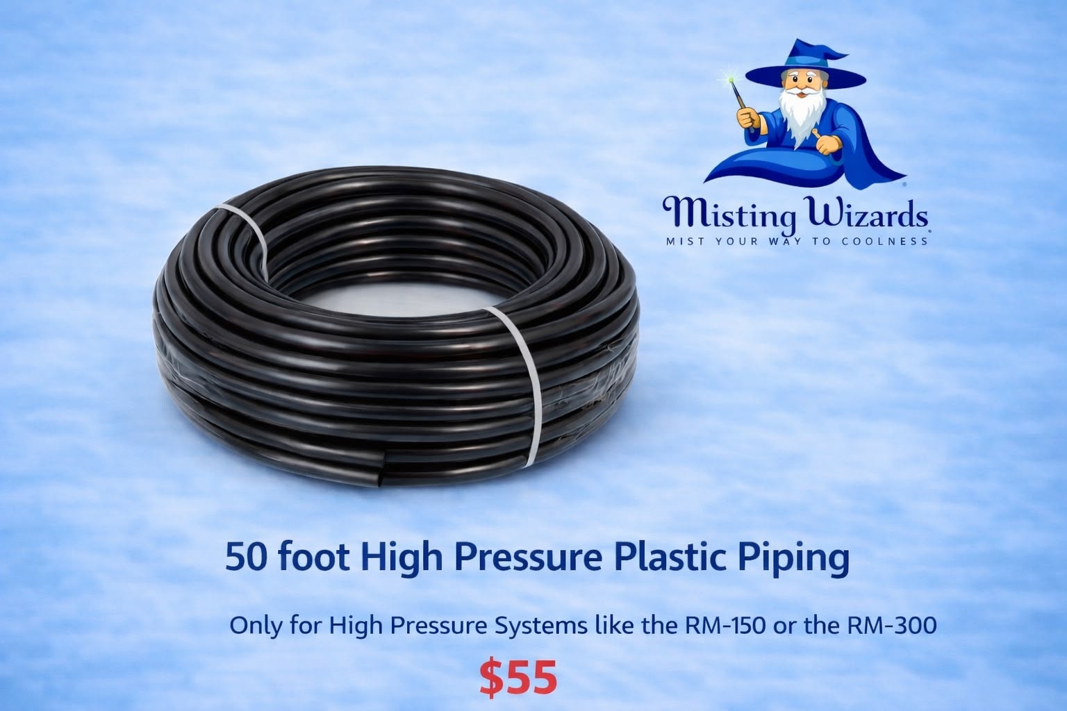50 ft High Pressure Plastic Piping