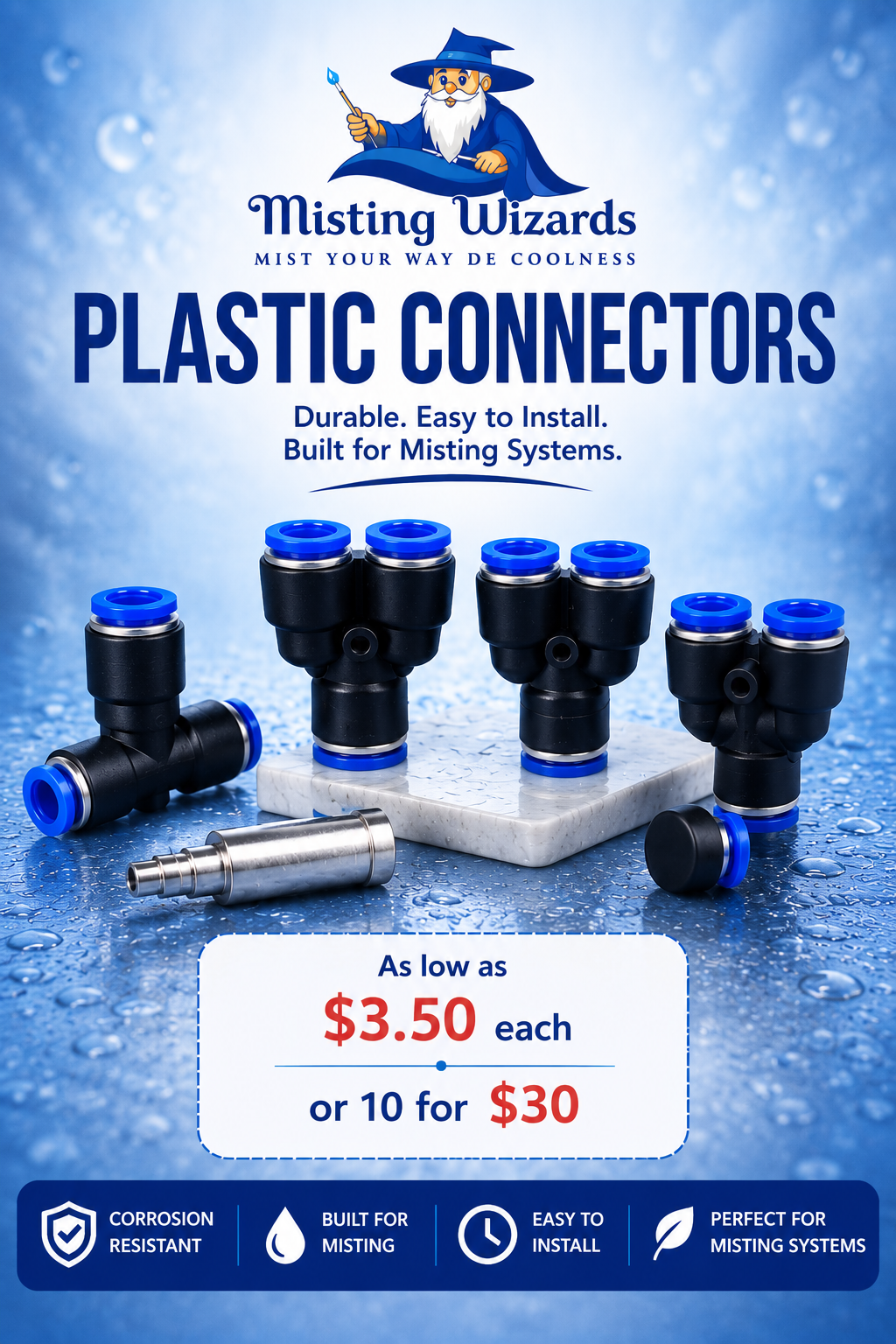Plastic Push-Fit Connectors