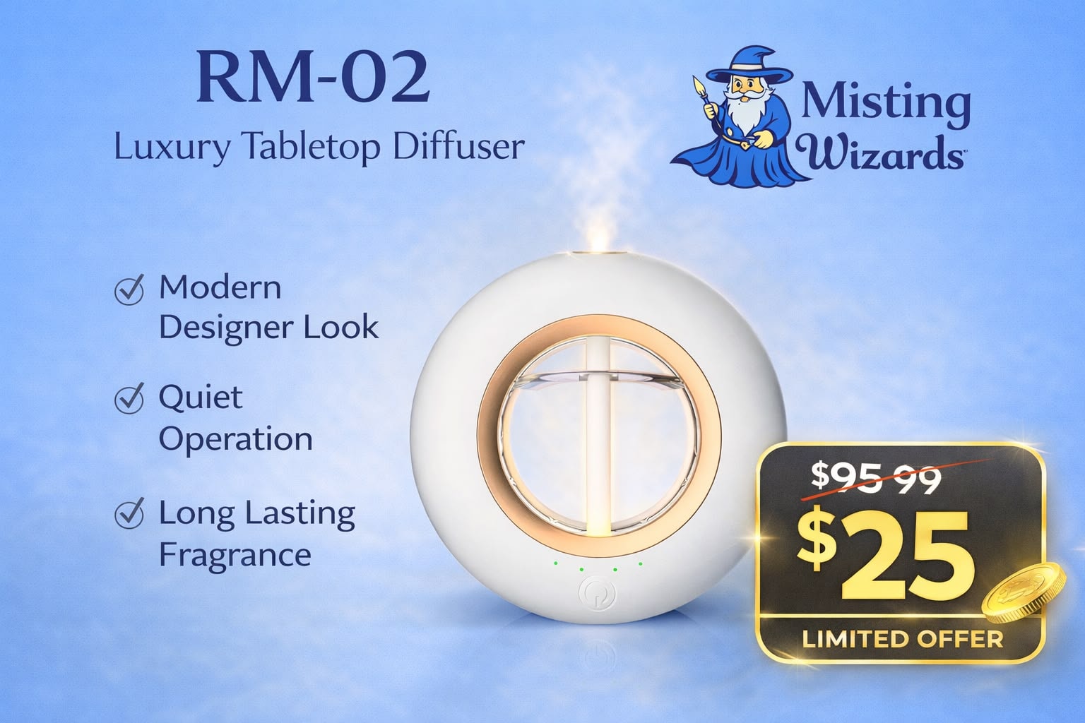 RM-02 Luxury Tabletop Diffuser