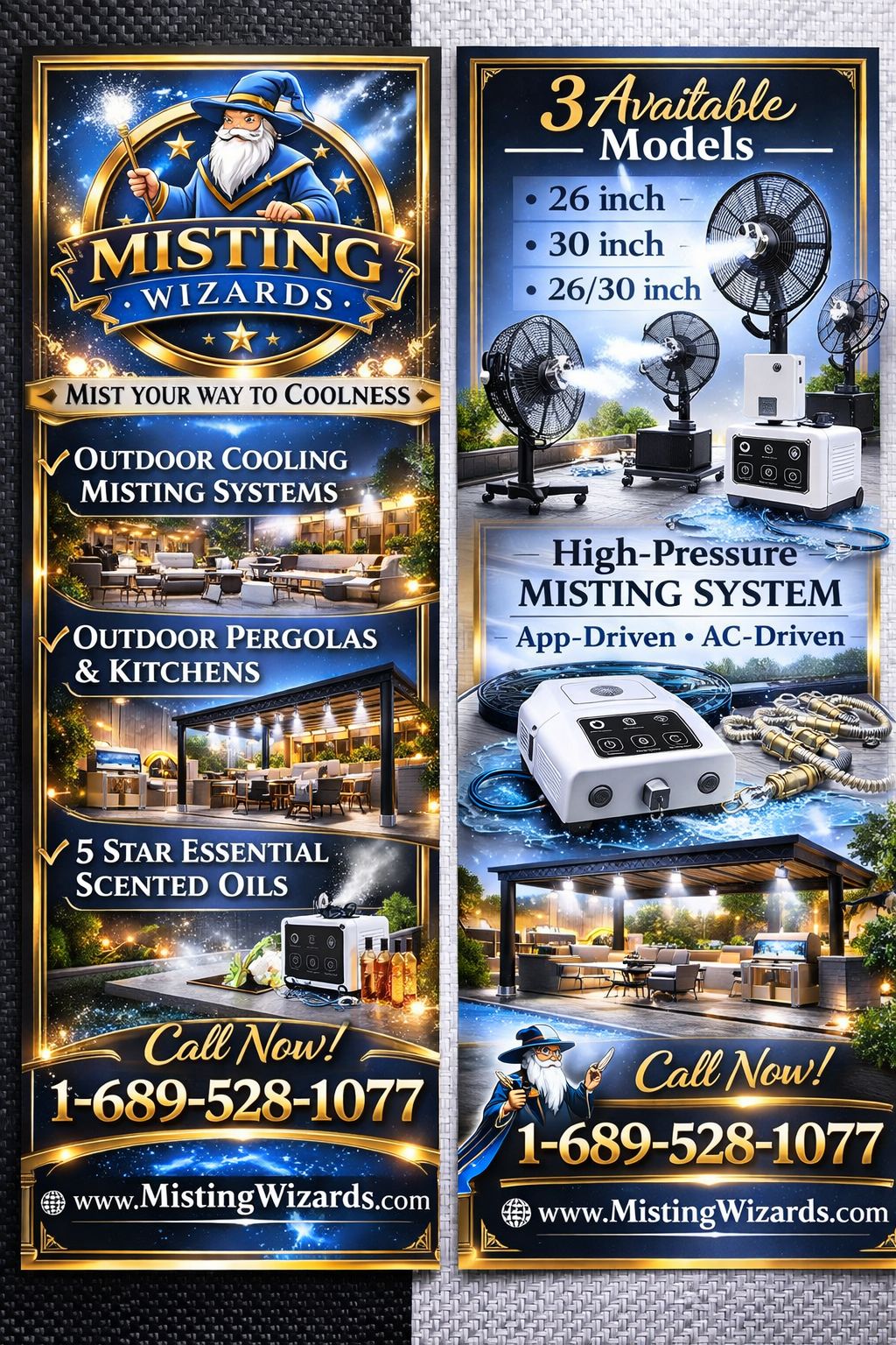 Misting System & Cooling Fans