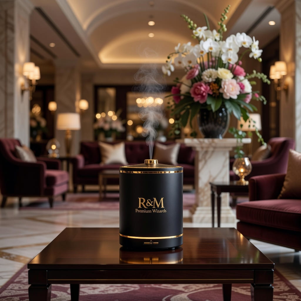 premium wizards essential oil diffuser | luxury aromatherapy diffuser | elegant black design