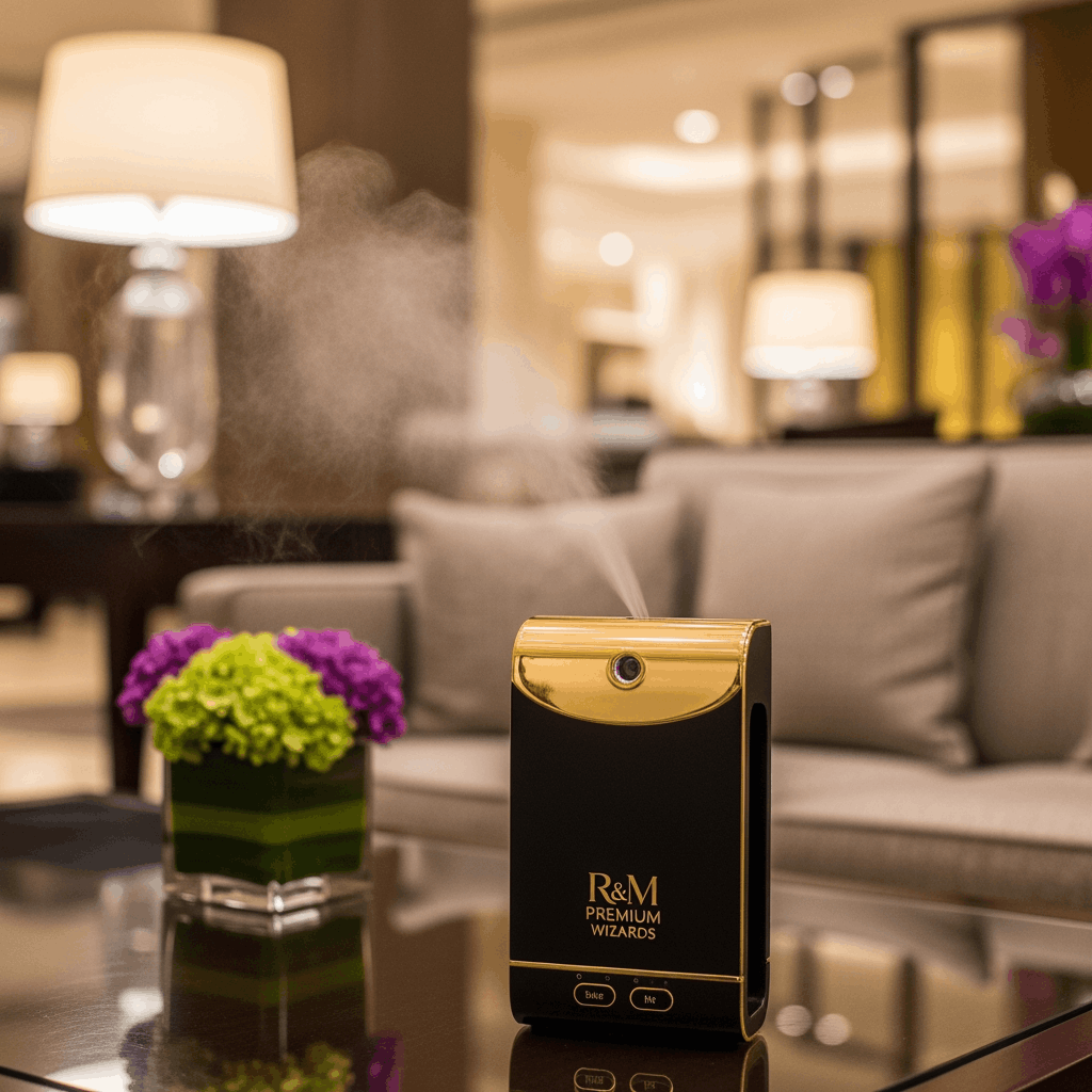 premium wizards essential oil diffuser | luxury aromatherapy diffuser | elegant black design